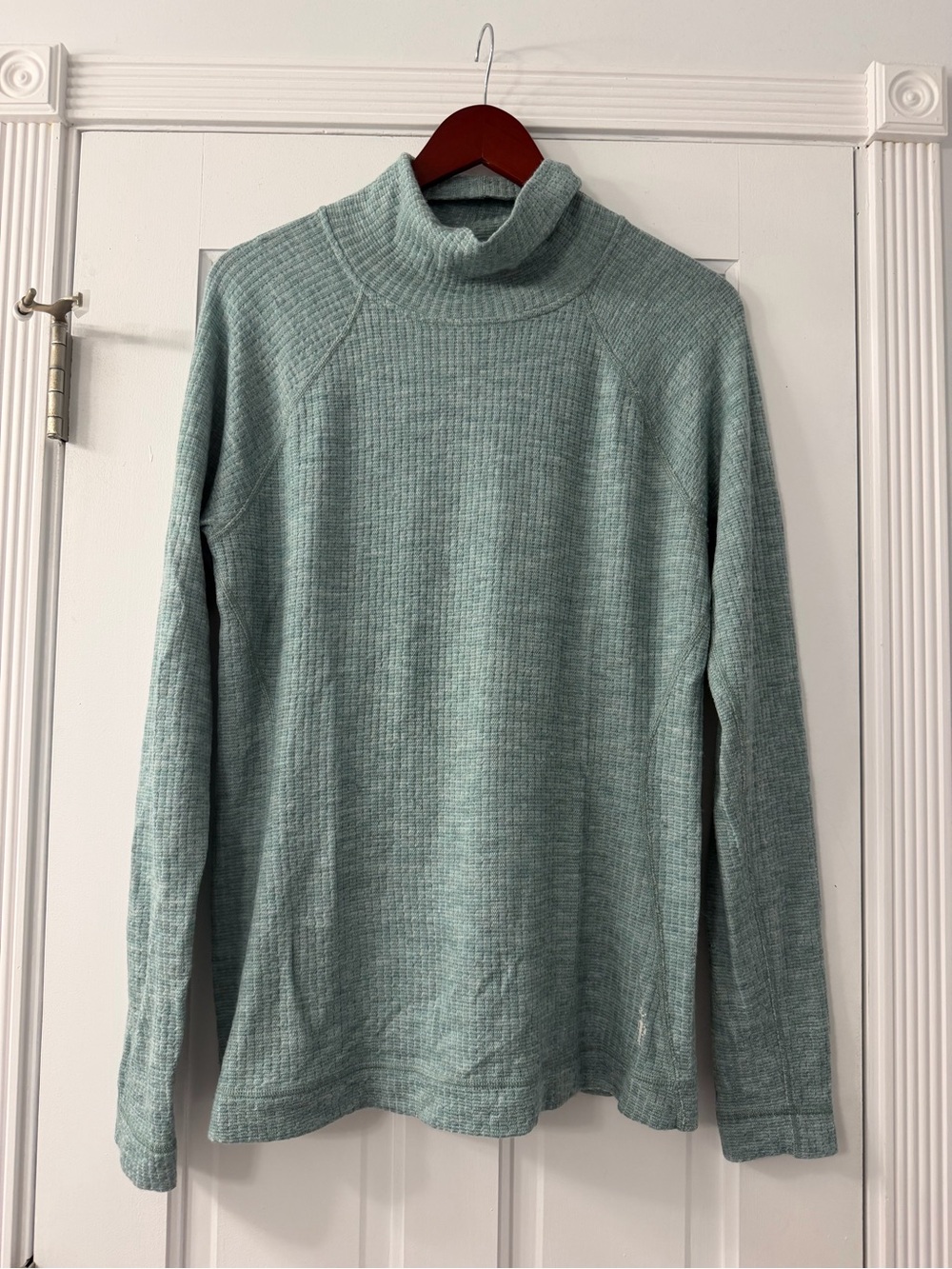 Smartwool Women's Turtleneck Sweater in Light Mint